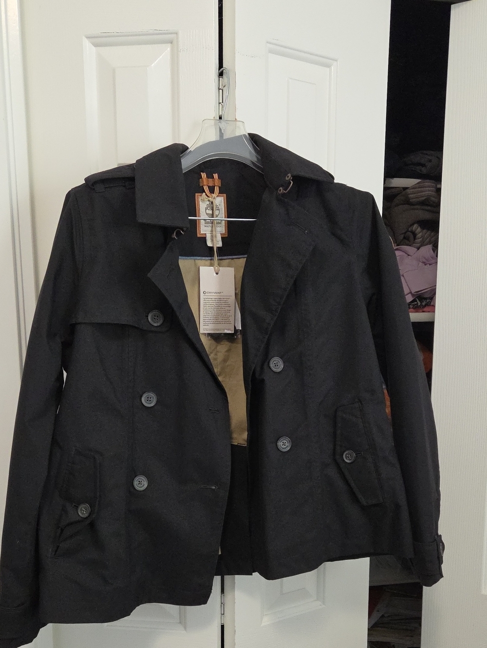 Timberland Short Trench Womens Small-Black